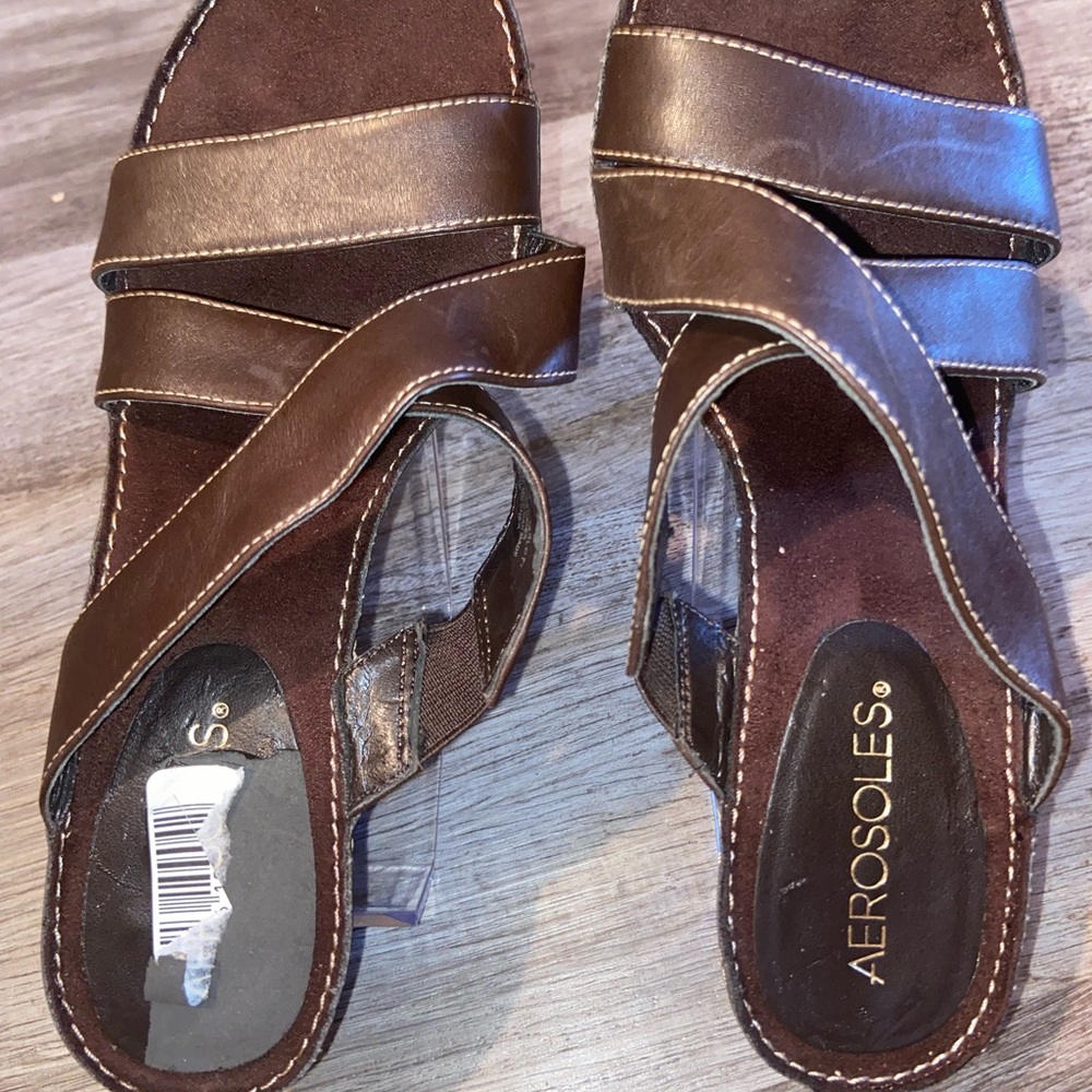 Aerosoles 6.5 Charlott Mule Sandals brown - Picture 5 of 8